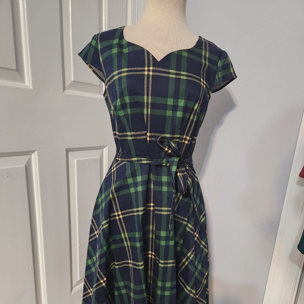 Green Plaid Dress